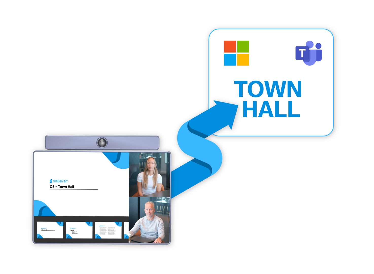 VCT connecting to Microsoft Teams town hall